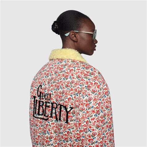 gucci liberty floral cotton jacket|Gucci Liberty floral cotton jacket .